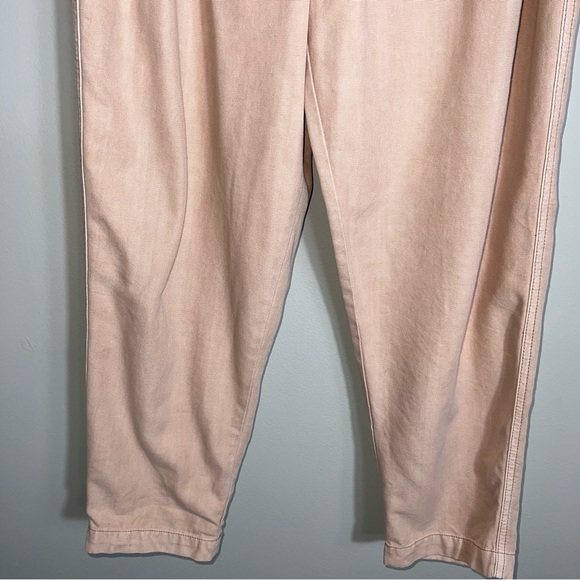 Free People Margate Pleated Trousers Pants-Paperbag Waist-Ivory Tan-Small - Picture 4 of 10